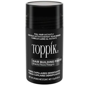Toppik Hair Building Fibers Black 12g Thinning Hair Concealer for Fuller Hair
